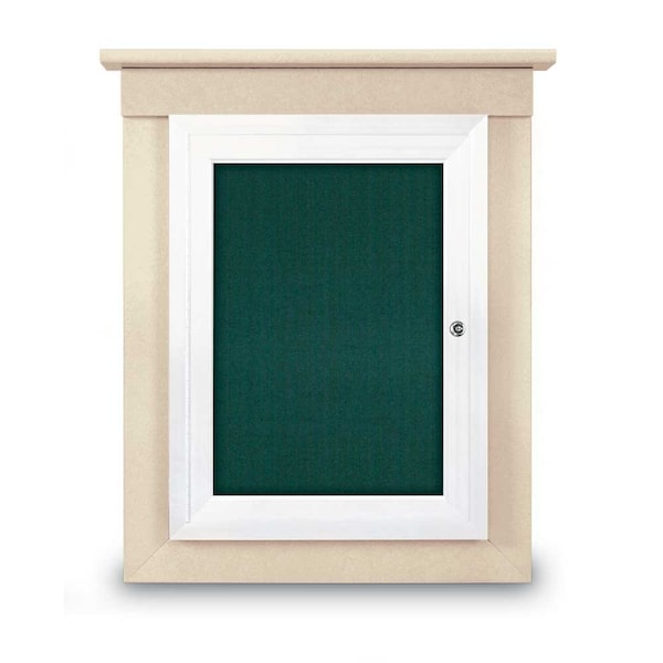 Sliding Glass Enclosed Letterboard, 48"x3, UV9005ACS-BLACK-LICORI